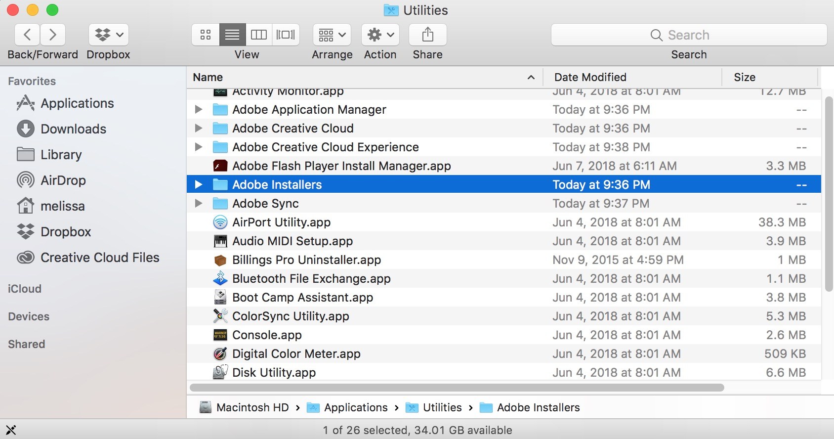 Mac Creative Cloud App Blank